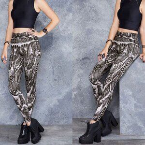 BLACK MILK Next World Machine Leggings MF Size M Made in Australia